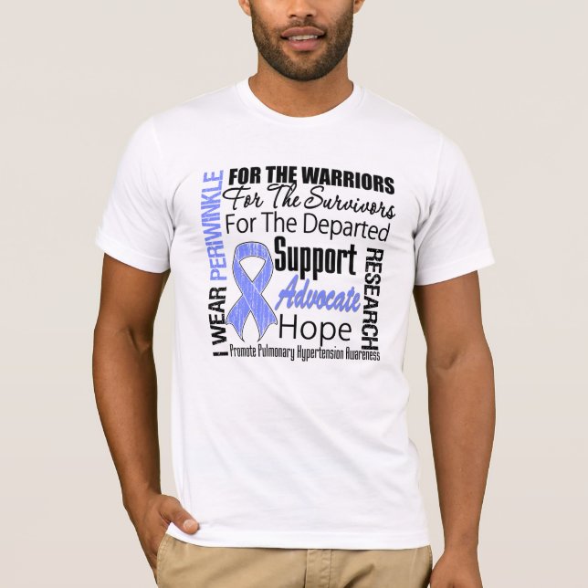 Pulmonale Hypertonie Bewusstsein Tribut T-Shirt (Vorderseite)