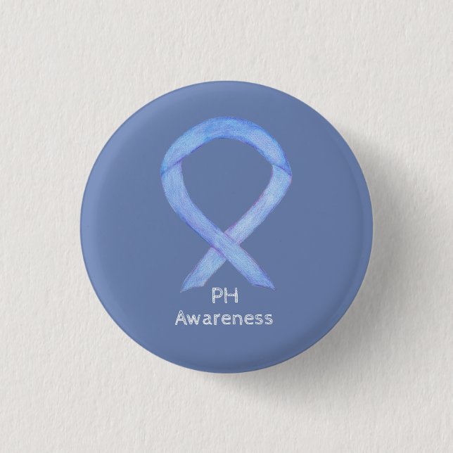 Pulmonale Hypertonie (PH) Sensibilisierungs-Band-B Button (Vorderseite)