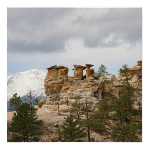 Pulpit Rock mit Pikes Peak Poster