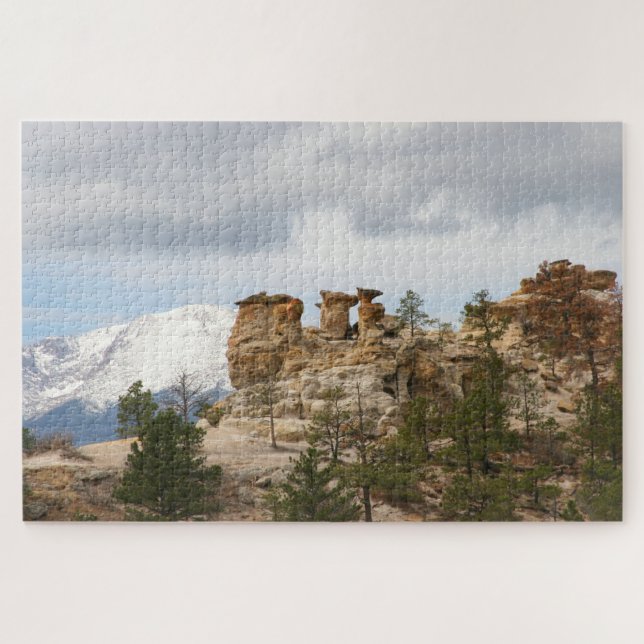 Pulpit Rock mit Pikes Peak Puzzle (Horizontal)