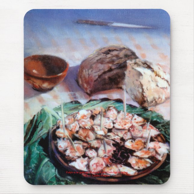 Pulpo a la gallega/Polbo á feira/Galizischer Oktop Mousepad (Vorne)