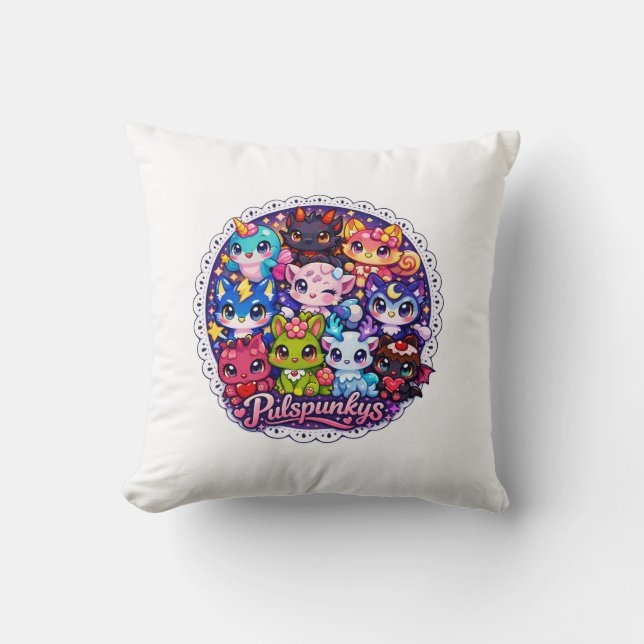 Pulpunkys Sorpresa Throw Pillow Kissen (Vorderseite)