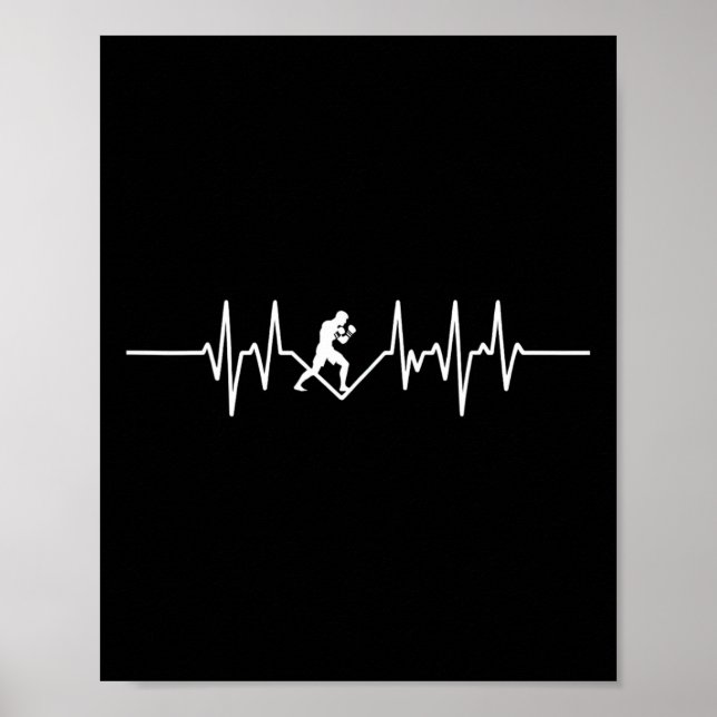 Puls eines Kickboxer-MMA-Enthusiasten  Poster (Vorne)