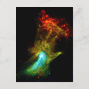 Pulsar B1509 - Hand of God Röntgen-Nebel NASA-Foto Postkarte
