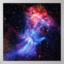 Pulsar B1509 - Hand of God X-Ray Nebula NASA-Foto Poster
