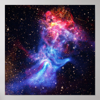 Pulsar B1509 - Hand of God X-Ray Nebula NASA-Foto Poster