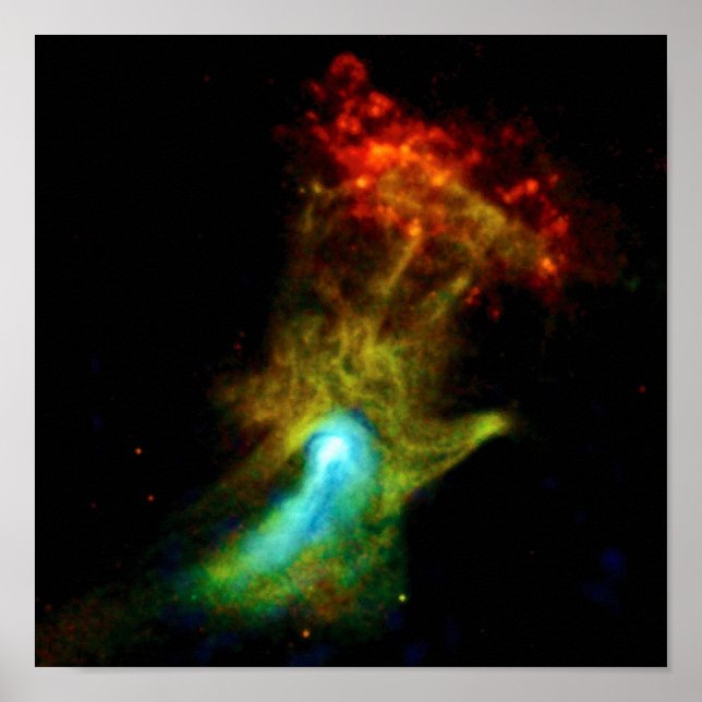 Pulsar B1509 - Hand of God X-Ray Nebula NASA-Foto Poster (Vorne)