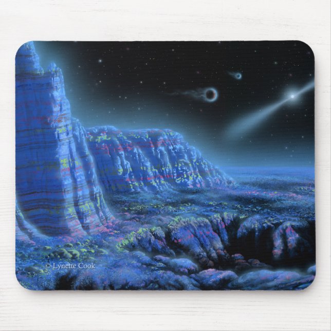 Pulsar-Planeten II Mousepad (Vorne)