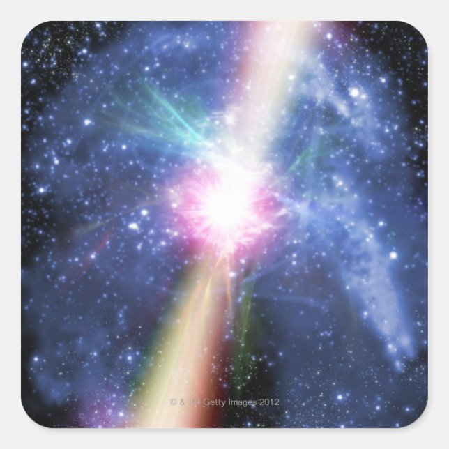 Pulsar Quadratischer Aufkleber (Vorderseite)