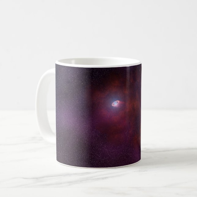 Pulsar windet von einem Neutronenstern. Kaffeetasse (Vorderseite Links)