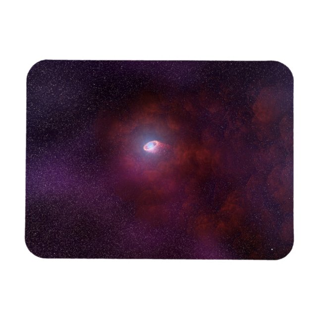 Pulsar windet von einem Neutronenstern. Magnet (Horizontal)