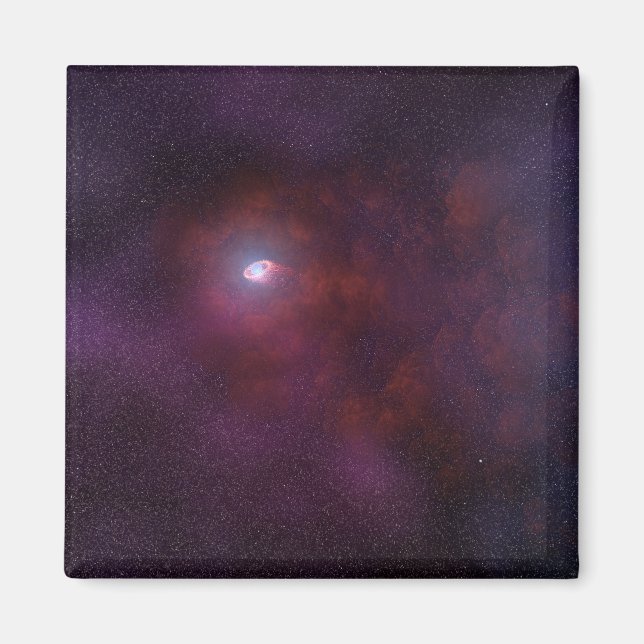 Pulsar windet von einem Neutronenstern. Magnet (Vorne)