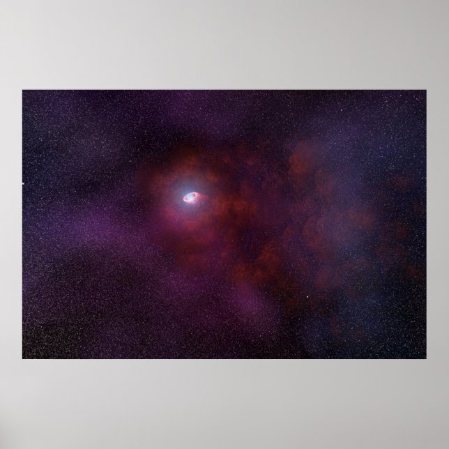 Pulsar windet von einem Neutronenstern. Poster (Vorne)