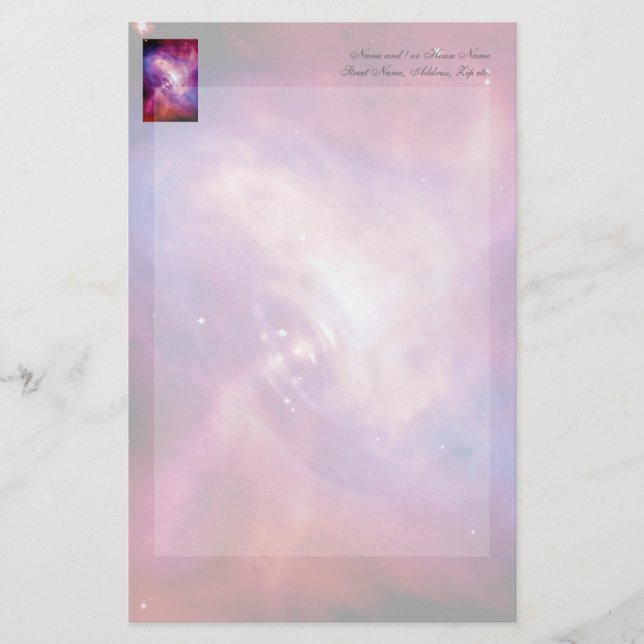 Pulsar-Zeit-Laptop - Neutron-Star Briefpapier (Vorderseite)