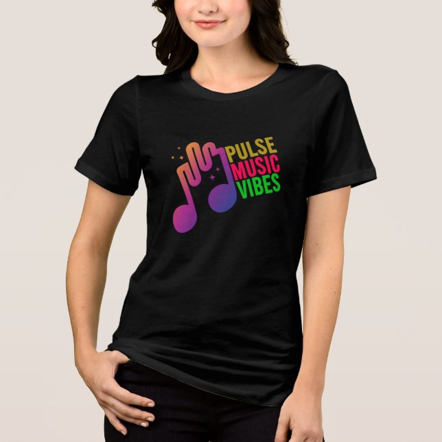 Pulse Music Vibes T - Shirt - Trendy Music Graphic (Vorderseite)