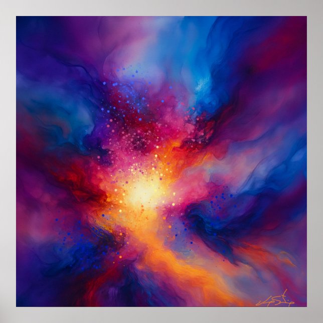 Pulse of the Infinite Abstract Poster (Vorne)