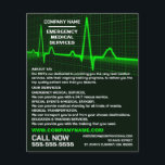 Pulsfrequenzgestaltung, EMT, paramedische Werbung Flyer<br><div class="desc">Pulse Rate Design,  EMT,  paramedische Flyer der Werbung durch den Business Card Store.</div>
