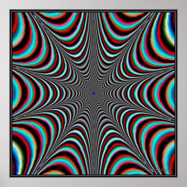 Pulsieren von Riesenfarben-Web Poster (Vorne)