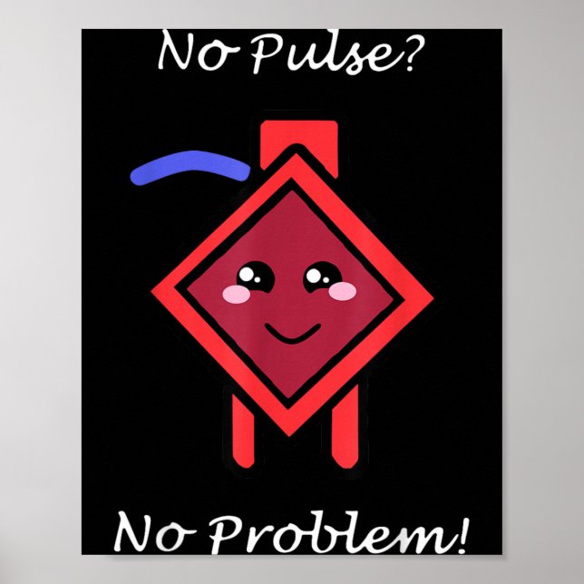 Pulsproblem Ecmo Krankenschwester Perfusionist Cvi Poster (Vorne)