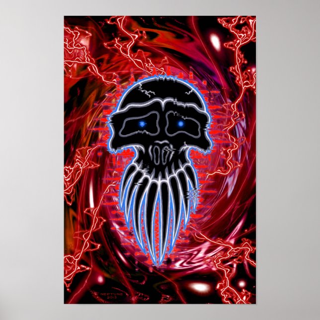 Pulsrotes Design Poster (Vorne)