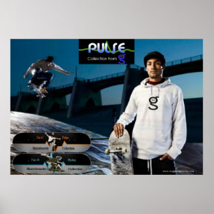 Pulssammlung - Skateboard-Poster Poster