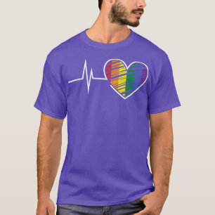 Pulsschlag Rainbow Gay Pride LGBTQ LGBT Pride T-Shirt