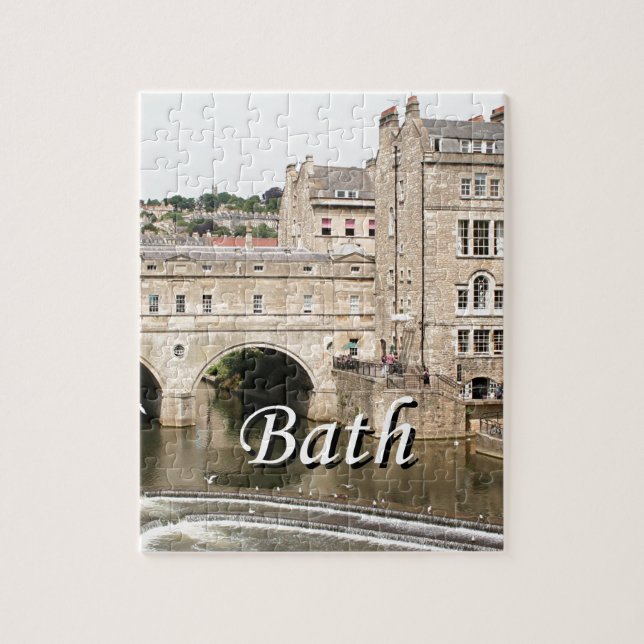 Pulteney Bridge, Avon River, Bath, England 2 Puzzle (Vertikal)