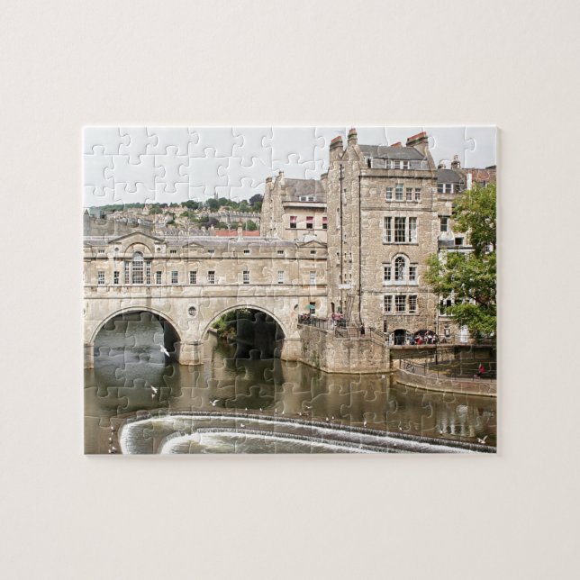 Pulteney Bridge, Avon River, Bath, England Puzzle (Horizontal)