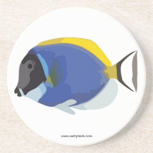 Pulver-Blau-Geruch-Fisch-Untersetzer Sandstein Untersetzer