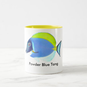 Pulver-Blau-Geruch-Tasse Zweifarbige Tasse