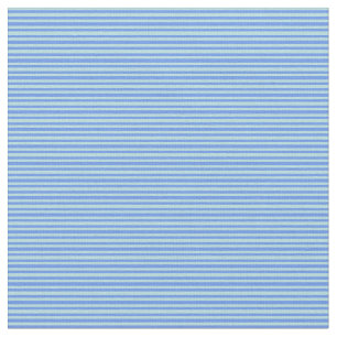 Pulver Blau und Cornflower Blau farbige Linien Stoff