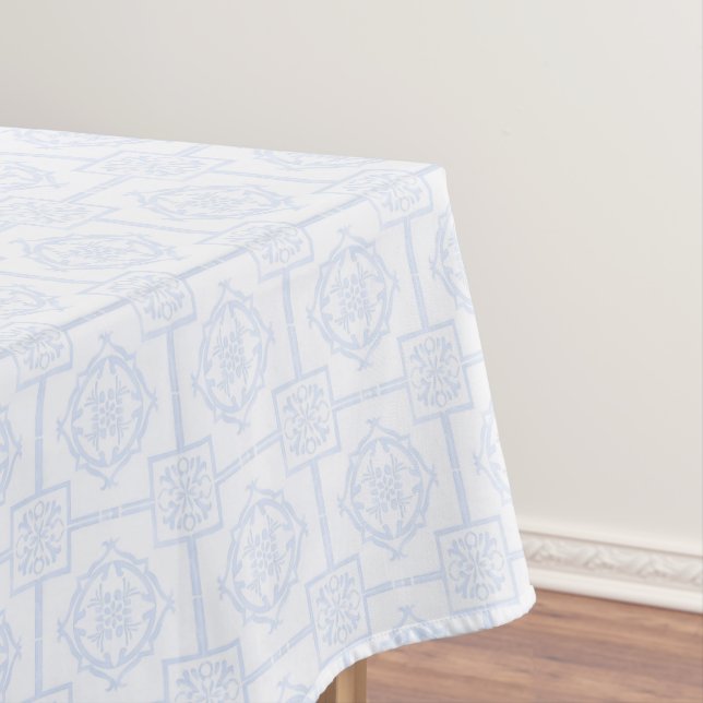 Pulver Blaues Bambus - asiatisches Pattern Tablecl Tischdecke (Beispiel)
