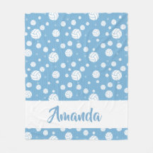 Pulver Blaues Zickzack Volleyballmuster