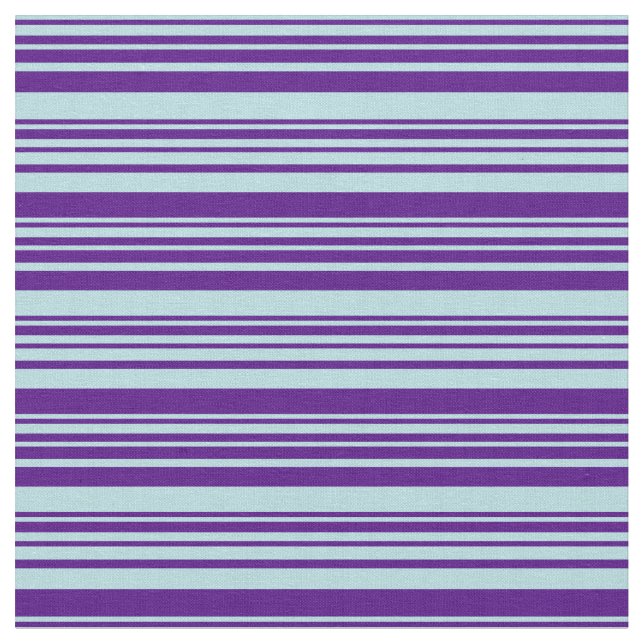 Pulver Blue & Indigo farbige Linien Stoff (Nahaufnahme)