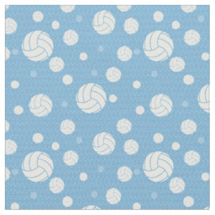 Pulver Blue Volleyball Zickzack Gemustert Stoff