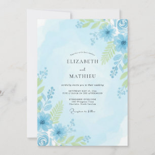Pulver-Kalk-Blatt-Hochzeit Einladung