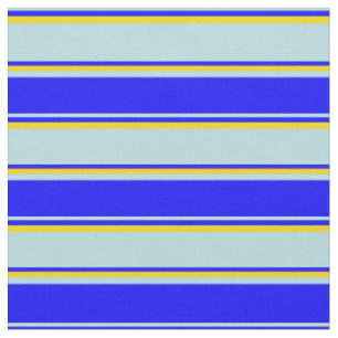 Pulver Muster Blau, Blau und Gelb Streifen/Linien Stoff