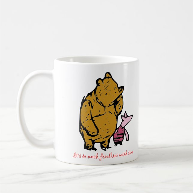 Pulver und Piglet Kaffeetasse (Links)