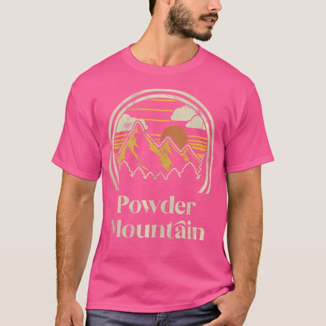 Pulverberge Utah Wandern T-Shirt (Vorderseite)
