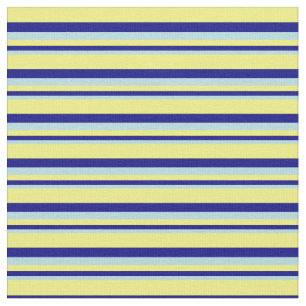 Pulverblau, blau und gelb gestrichenes Muster Stoff