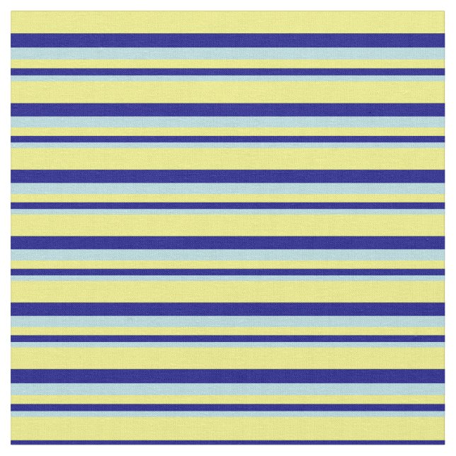 Pulverblau, blau und gelb gestrichenes Muster Stoff (Nahaufnahme)