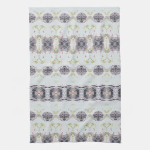 Pulverblau und Marine Geschirrtuch