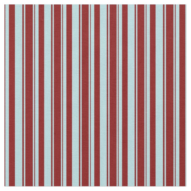Pulverblau und Maroon Lined/Streifenmuster Stoff (Nahaufnahme)