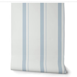 Pulverblaue Grand French Mattress Ticking Tapete
