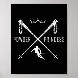Pulverschnee-Shirt Poster