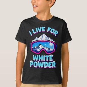 Pulverschnee Skifahren Retro Skibrille Mountai T-Shirt