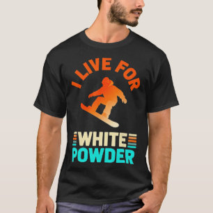 Pulverschnee Skifahren Retro Skibrille Mountai T-Shirt