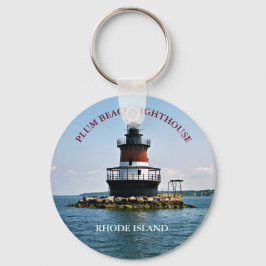 Pum Beach Lighthouse, Rhode Island Schlüsselanhäng Schlüsselanhänger