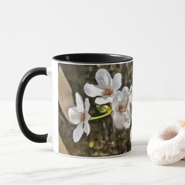 Pum Blossom Art Tasse (Mit Donut)