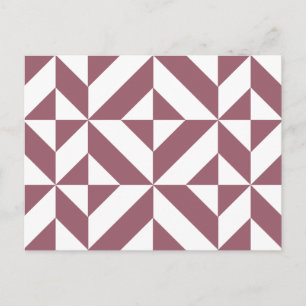 Pum Geometric Deko Cube Pattern Postkarte